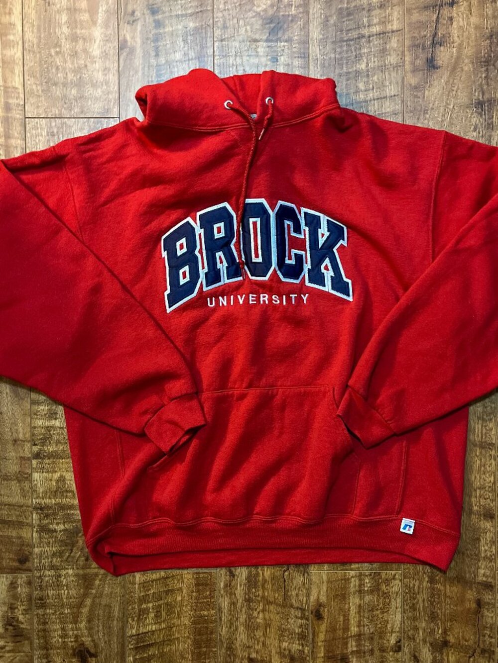 Russell Athletic Hoodie Brock University Size XL Stitched